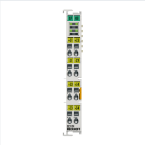 EL3104 Terminal EtherCAT, entrada analógica de 4 canales, tensión, ...10 V, 16 bit, diferencial